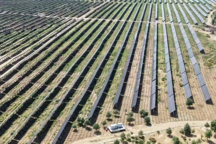 Utility-scale solar power project